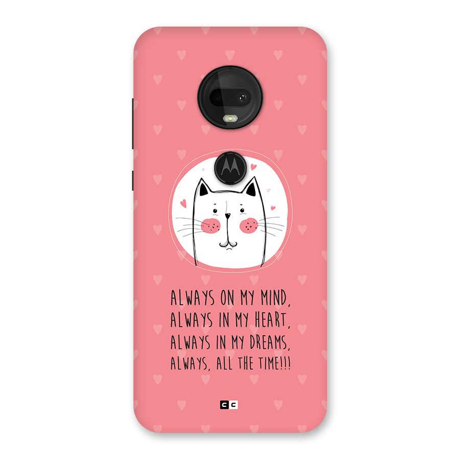 Always In Mind Back Case for Moto G7