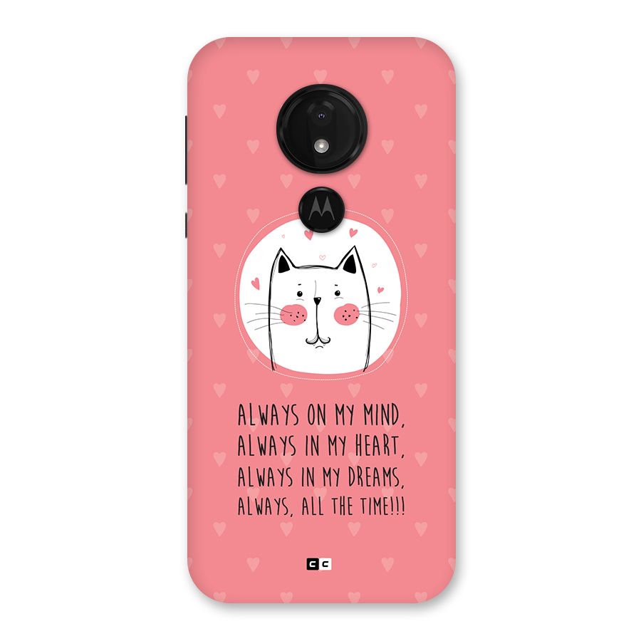 Always In Mind Back Case for Moto G7 Power