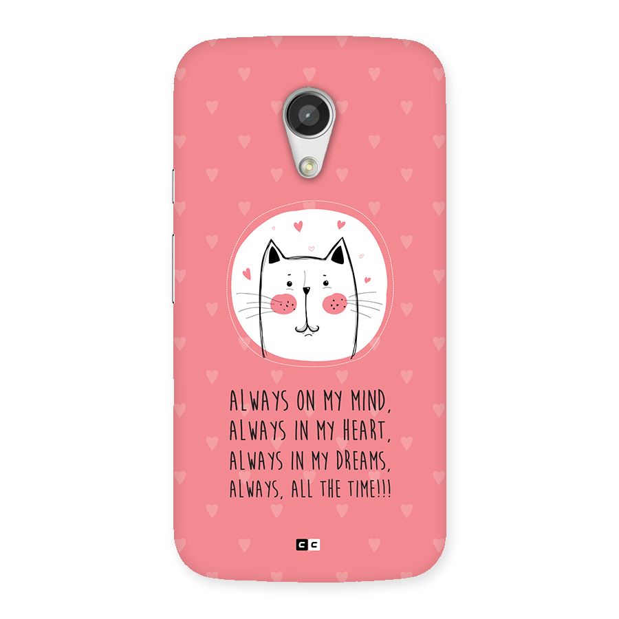 Always In Mind Back Case for Moto G 2nd Gen