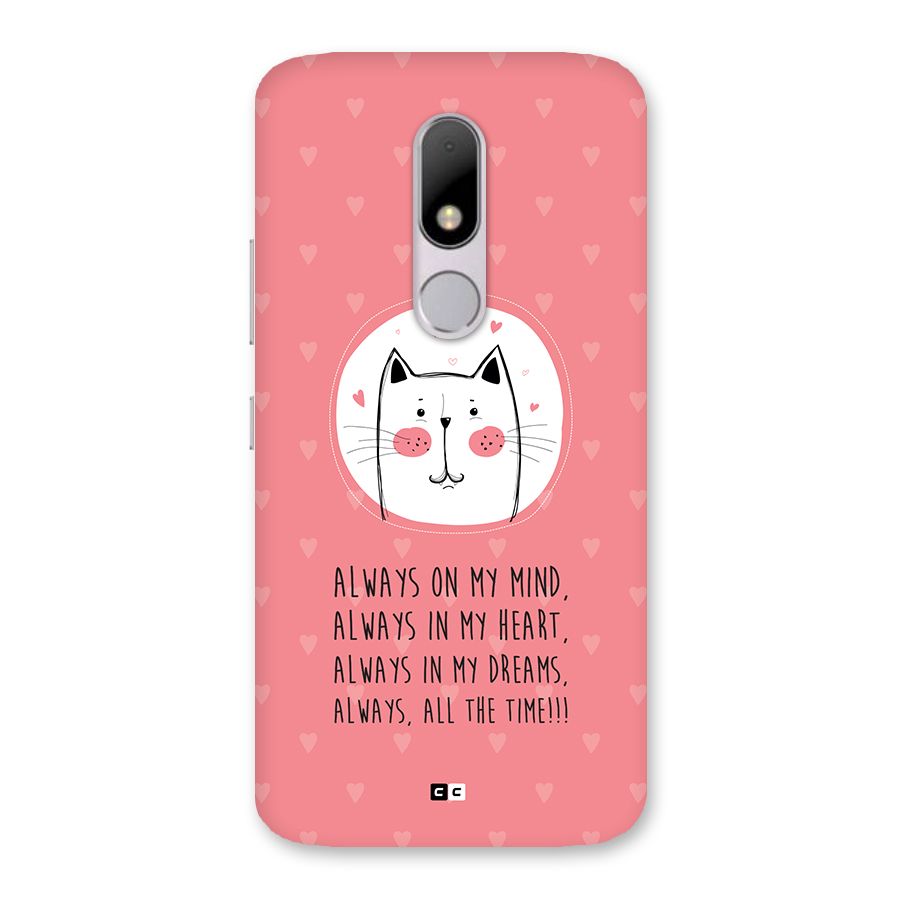 Always In Mind Back Case for Moto M