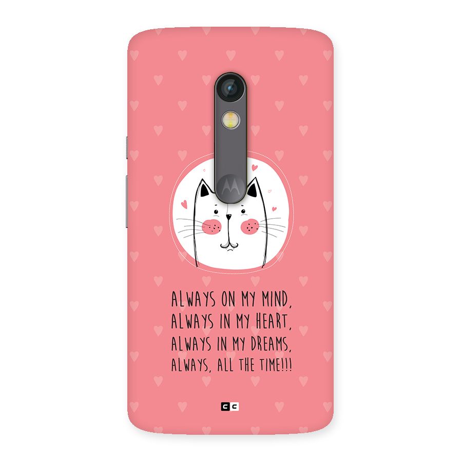 Always In Mind Back Case for Moto X Play