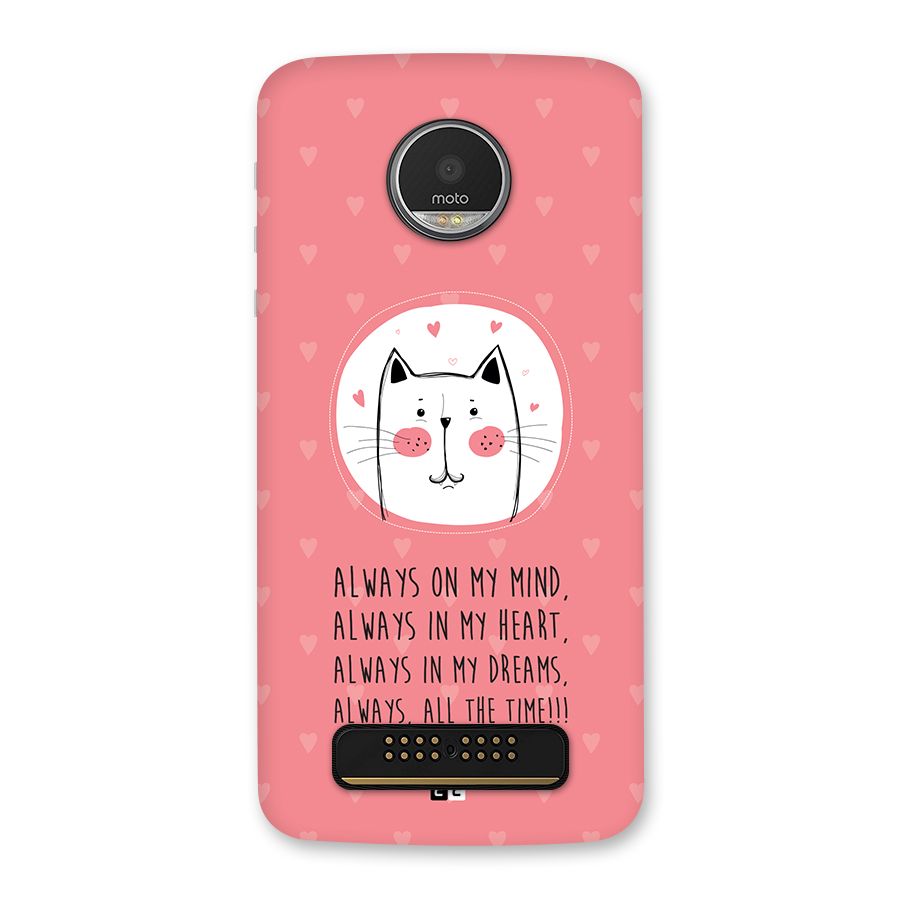 Always In Mind Back Case for Moto Z Play