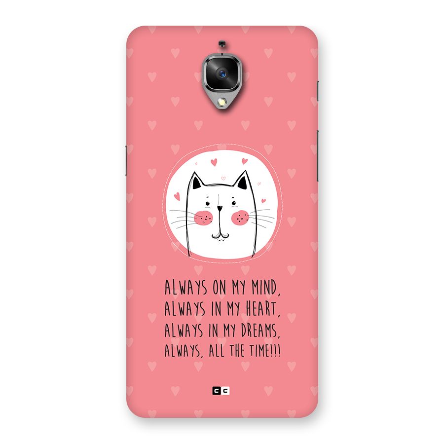 Always In Mind Back Case for OnePlus 3