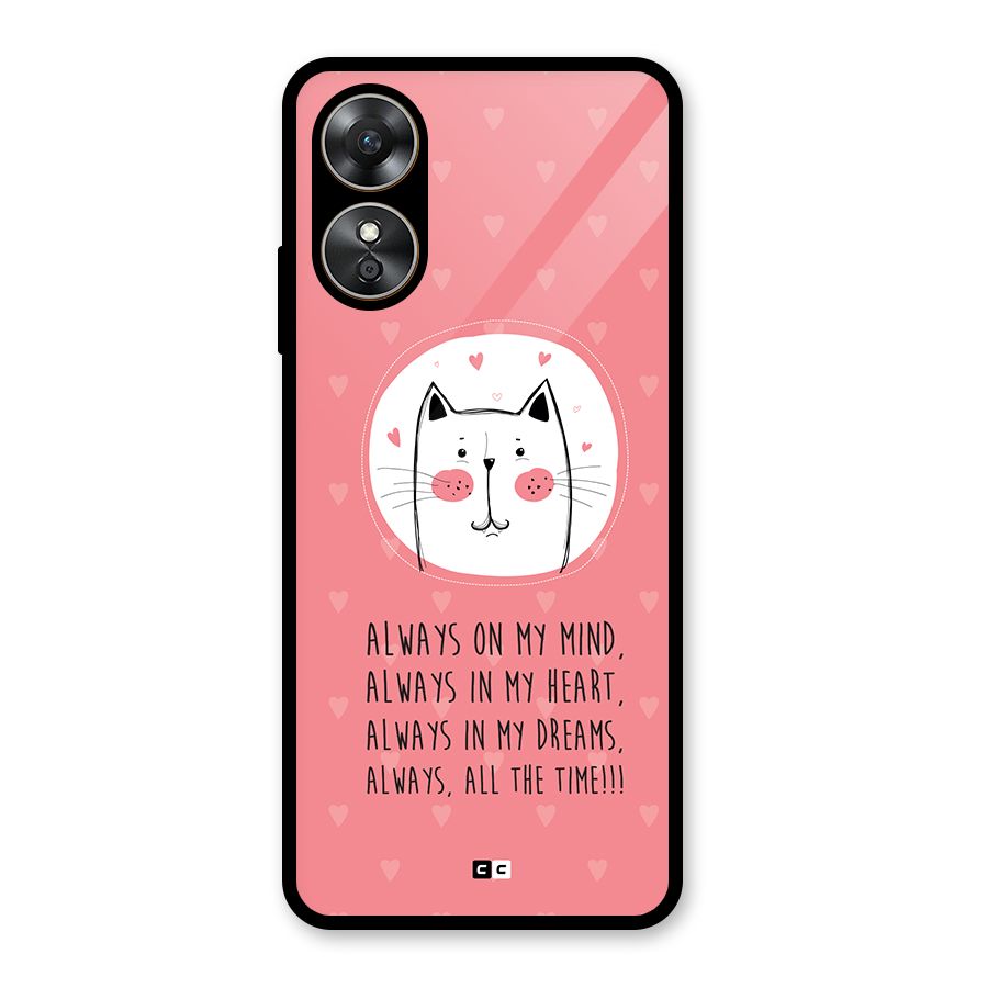 Always In Mind Back Case for Oppo A17