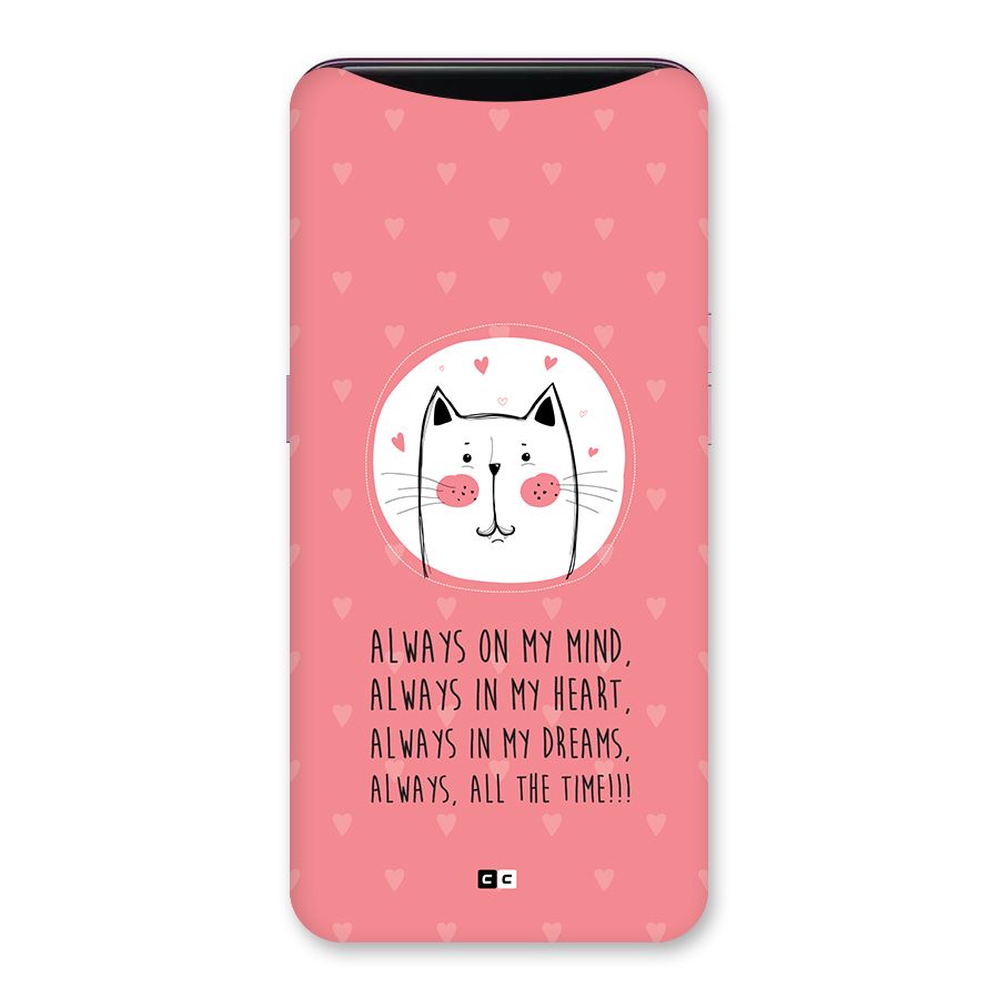 Always In Mind Back Case for Oppo Find X