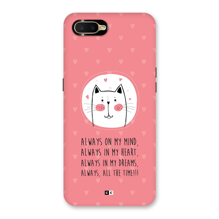 Always In Mind Back Case for Oppo K1