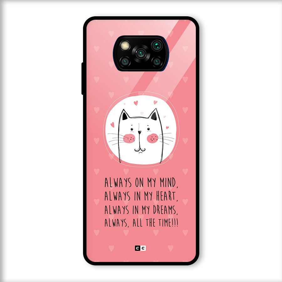 Always In Mind Back Case for Poco X3