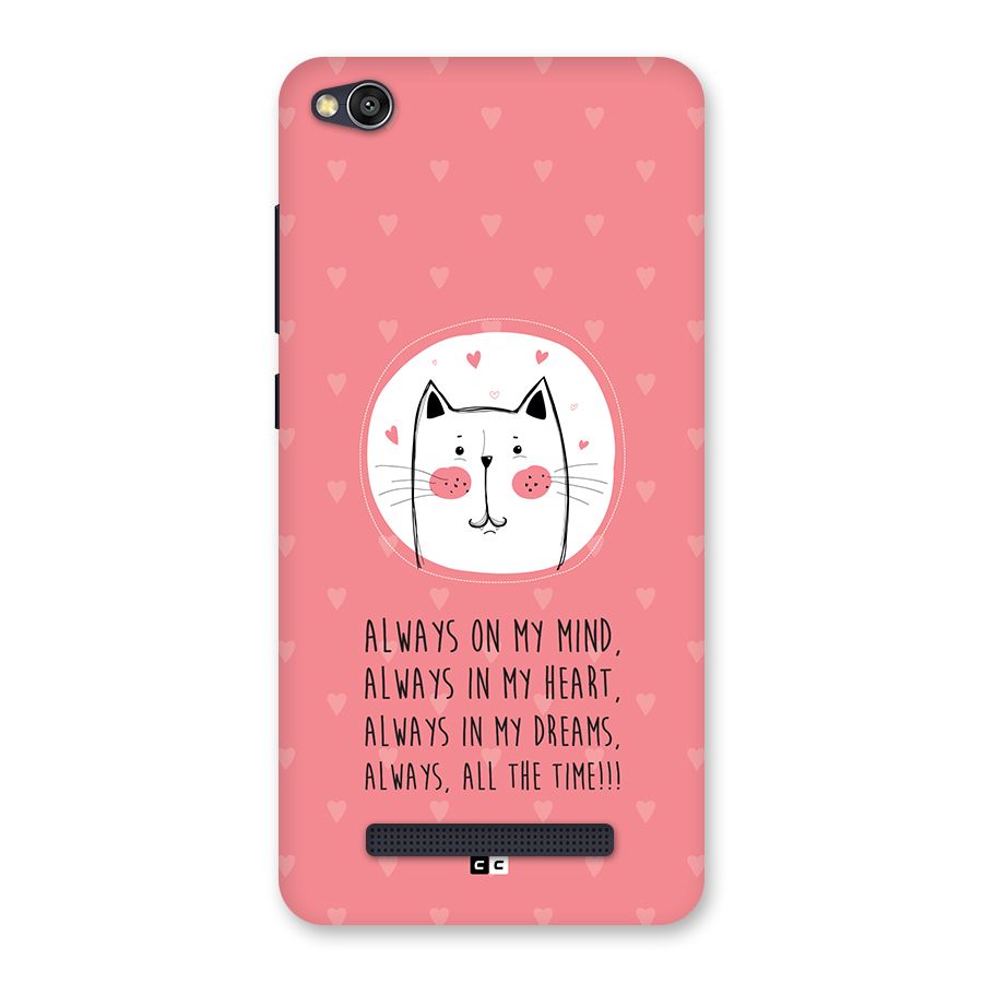 Always In Mind Back Case for Redmi 4A