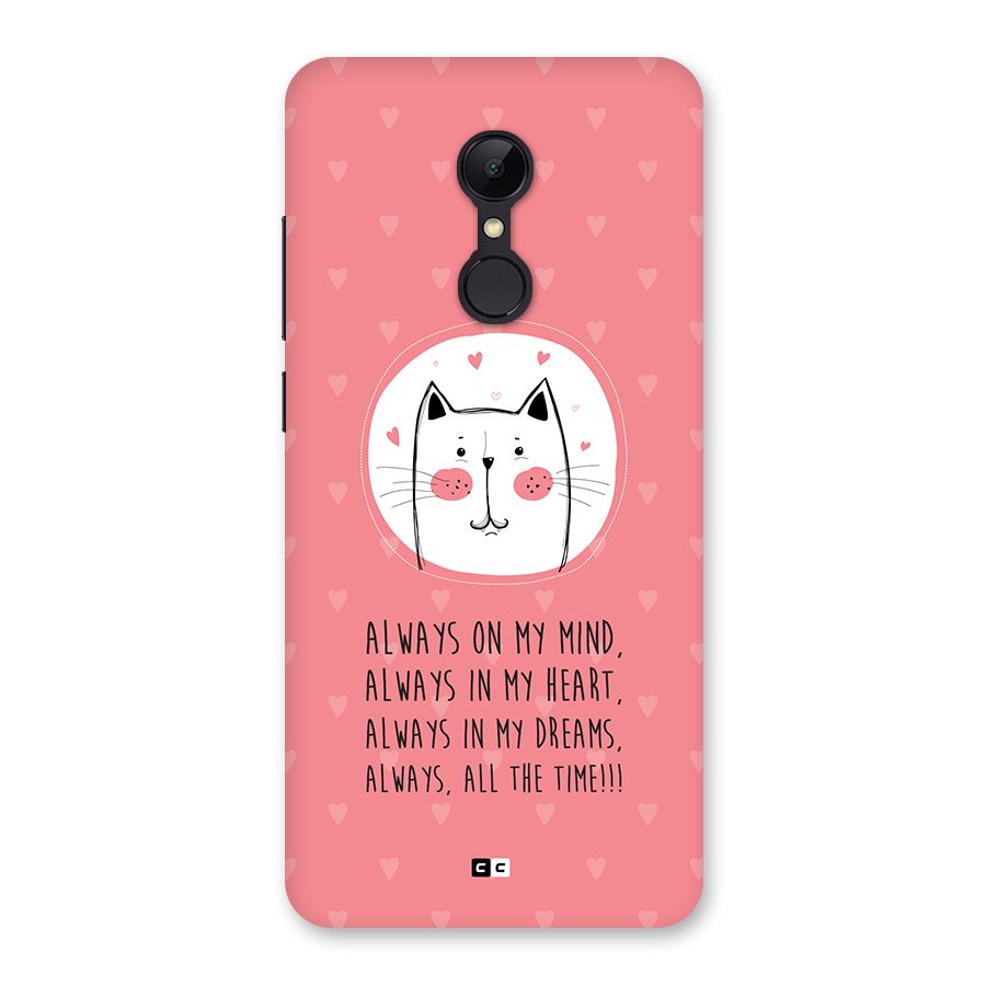 Always In Mind Back Case for Redmi 5
