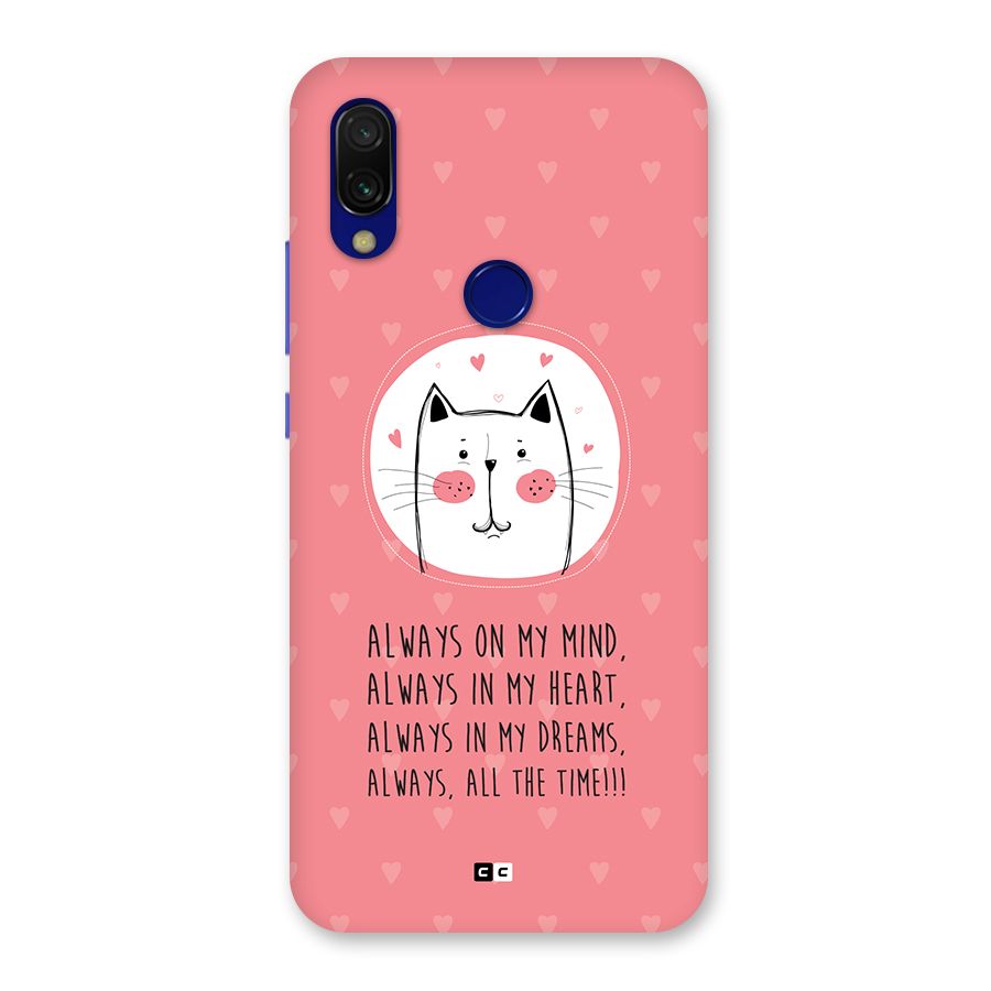 Always In Mind Back Case for Redmi 7