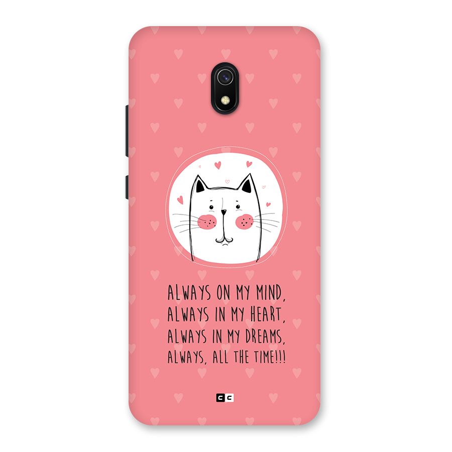 Always In Mind Back Case for Redmi 8A