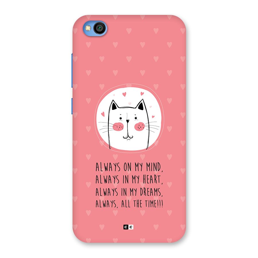 Always In Mind Back Case for Redmi Go