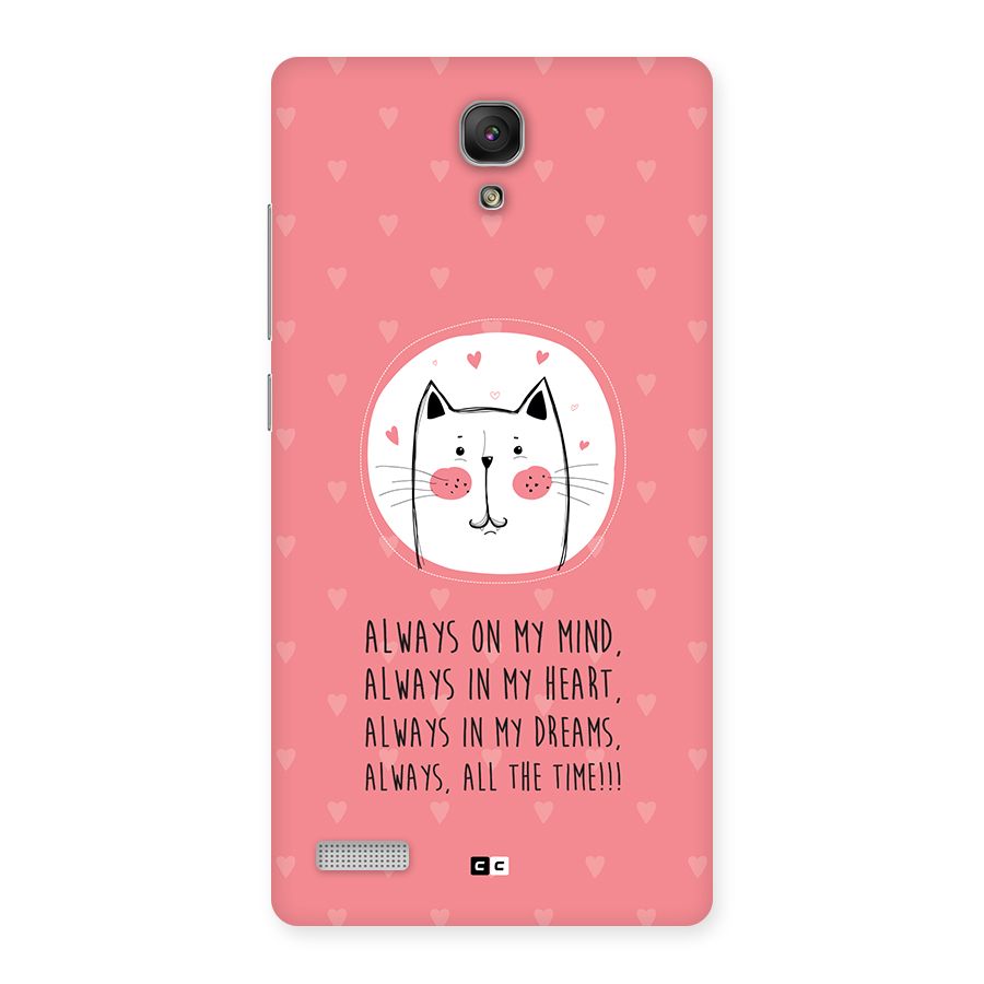 Always In Mind Back Case for Redmi Note