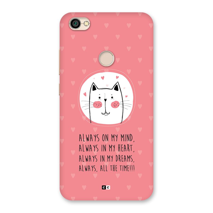 Always In Mind Back Case for Redmi Y1 2017