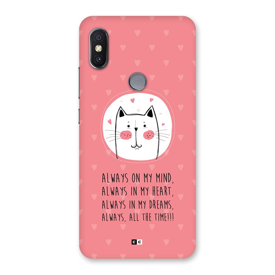 Always In Mind Back Case for Redmi Y2