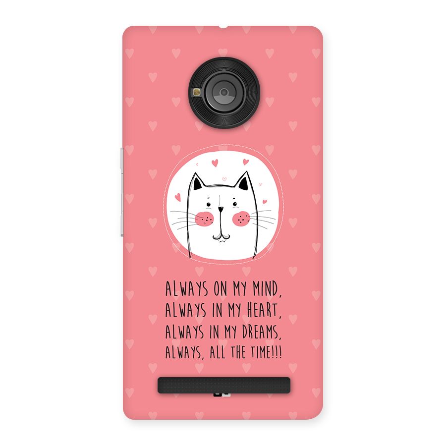 Always In Mind Back Case for Yuphoria