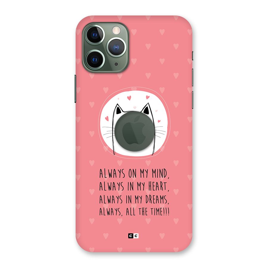 Always In Mind Back Case for iPhone 11 Pro Logo Cut