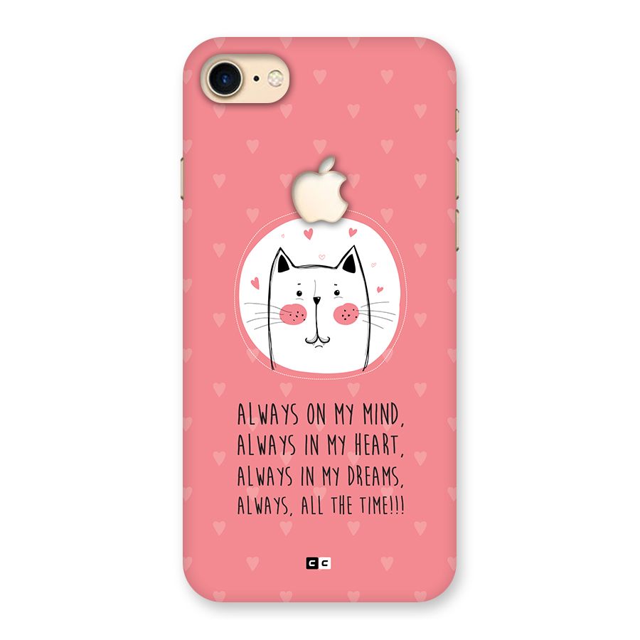 Always In Mind Back Case for iPhone 7 Apple Cut