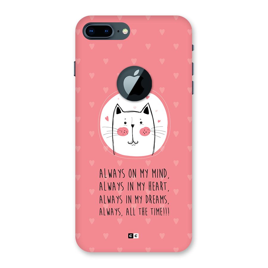 Always In Mind Back Case for iPhone 7 Plus Logo Cut