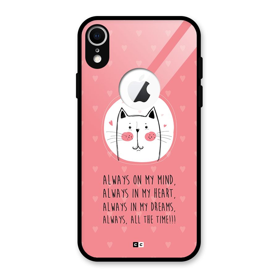 Always In Mind Back Case for iPhone XR Logo Cut