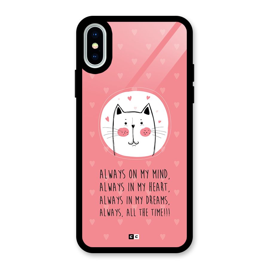 Always In Mind Back Case for iPhone XS