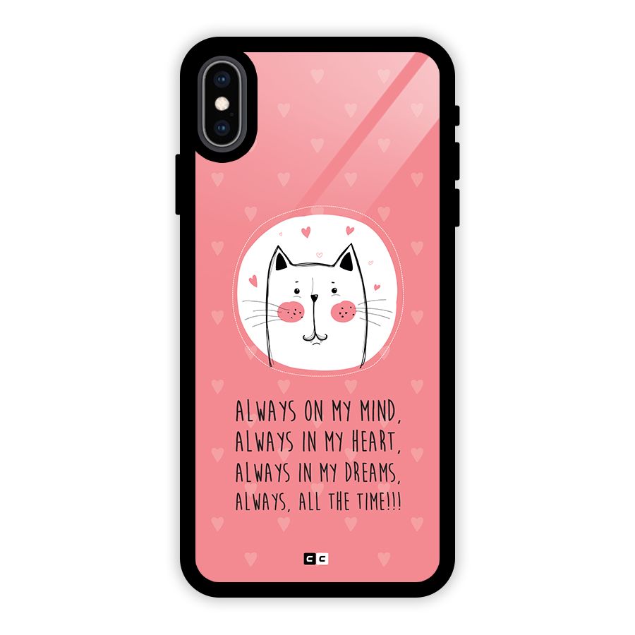 Always In Mind Back Case for iPhone XS Max