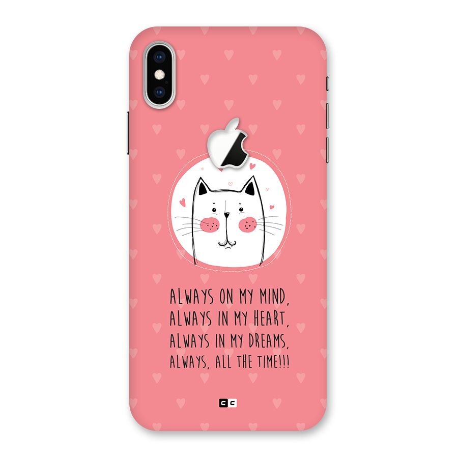 Always In Mind Back Case for iPhone XS Max Apple Cut