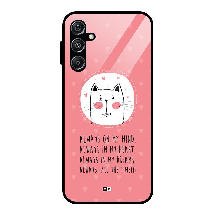Always In Mind Glass Back Case for Galaxy M34 5G