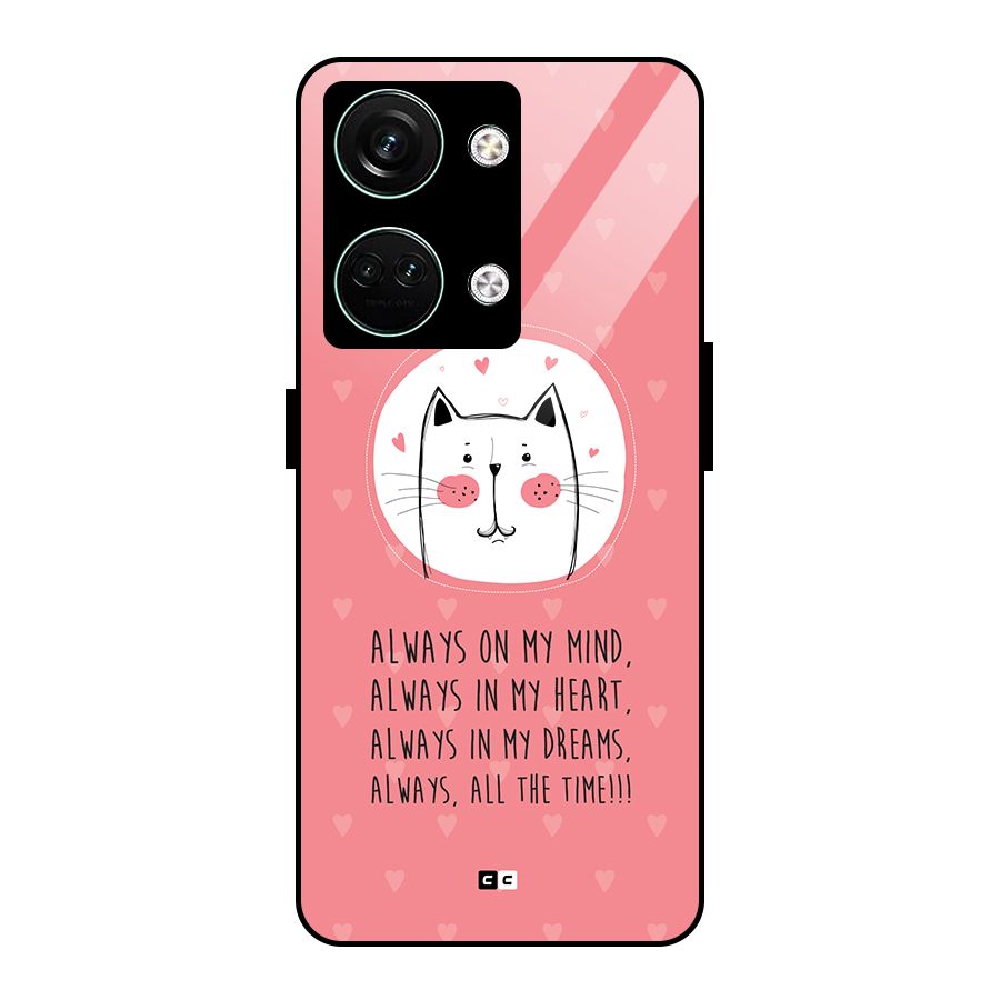 Always In Mind Glass Back Case for Oneplus Nord 3