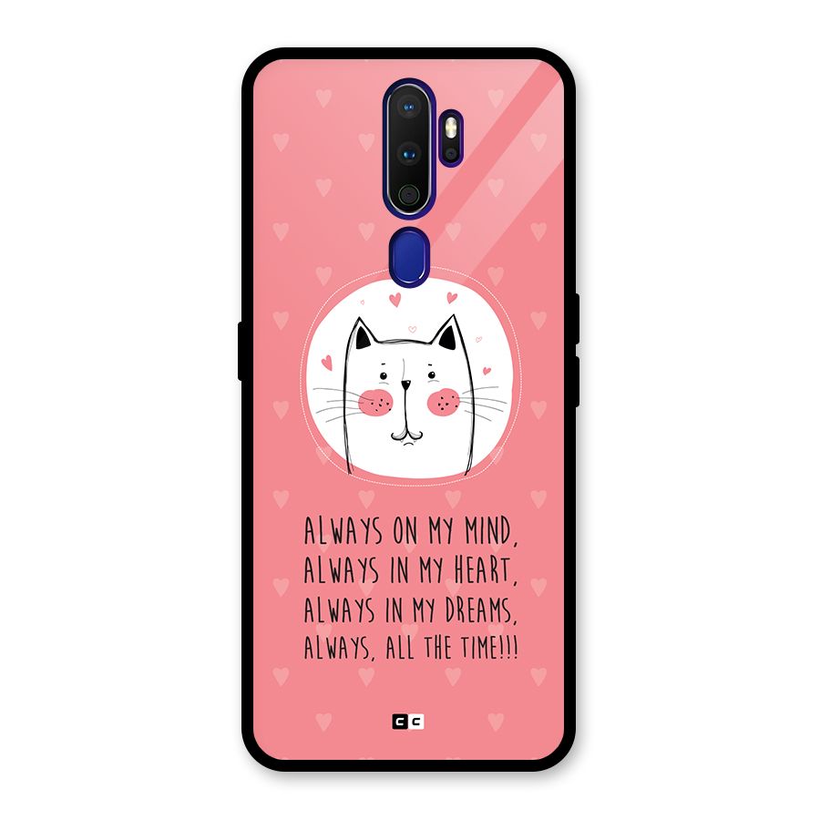 Always In Mind Glass Back Case for Oppo A9 (2020)