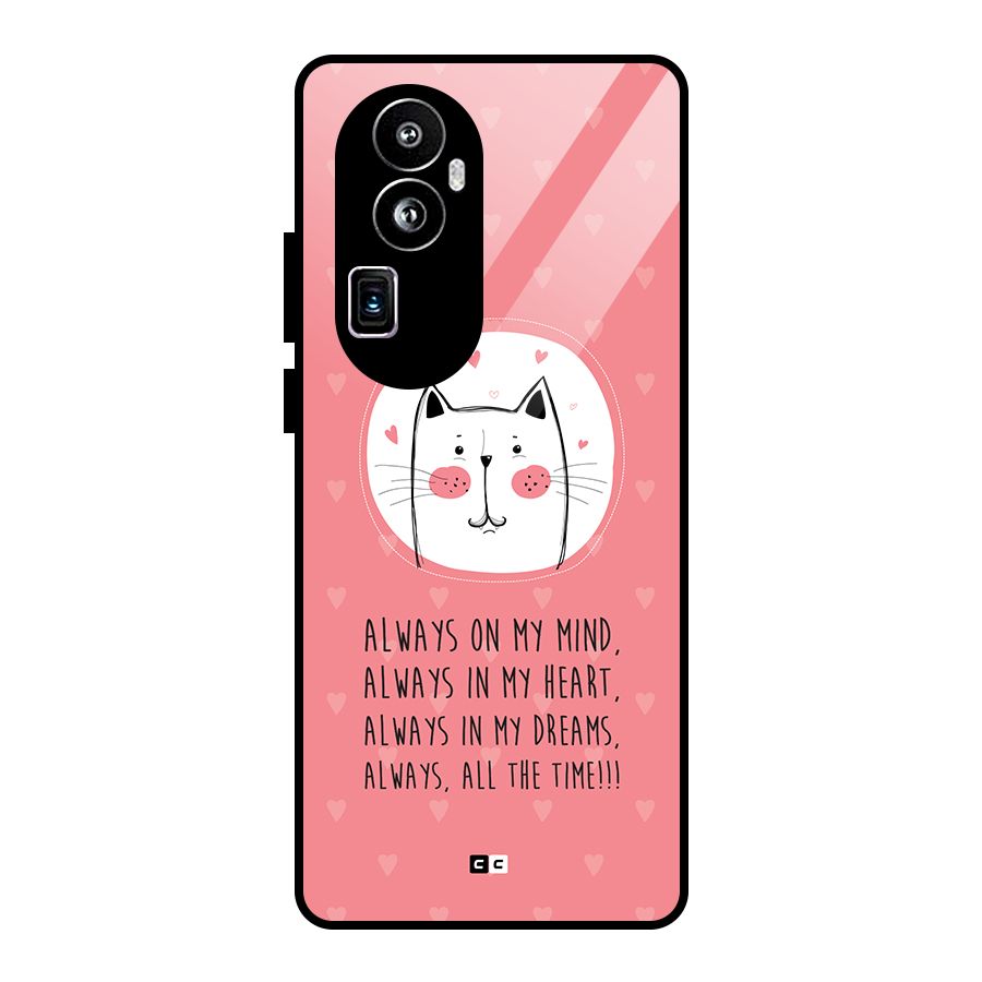 Always In Mind Glass Back Case for Oppo Reno10 Pro Plus