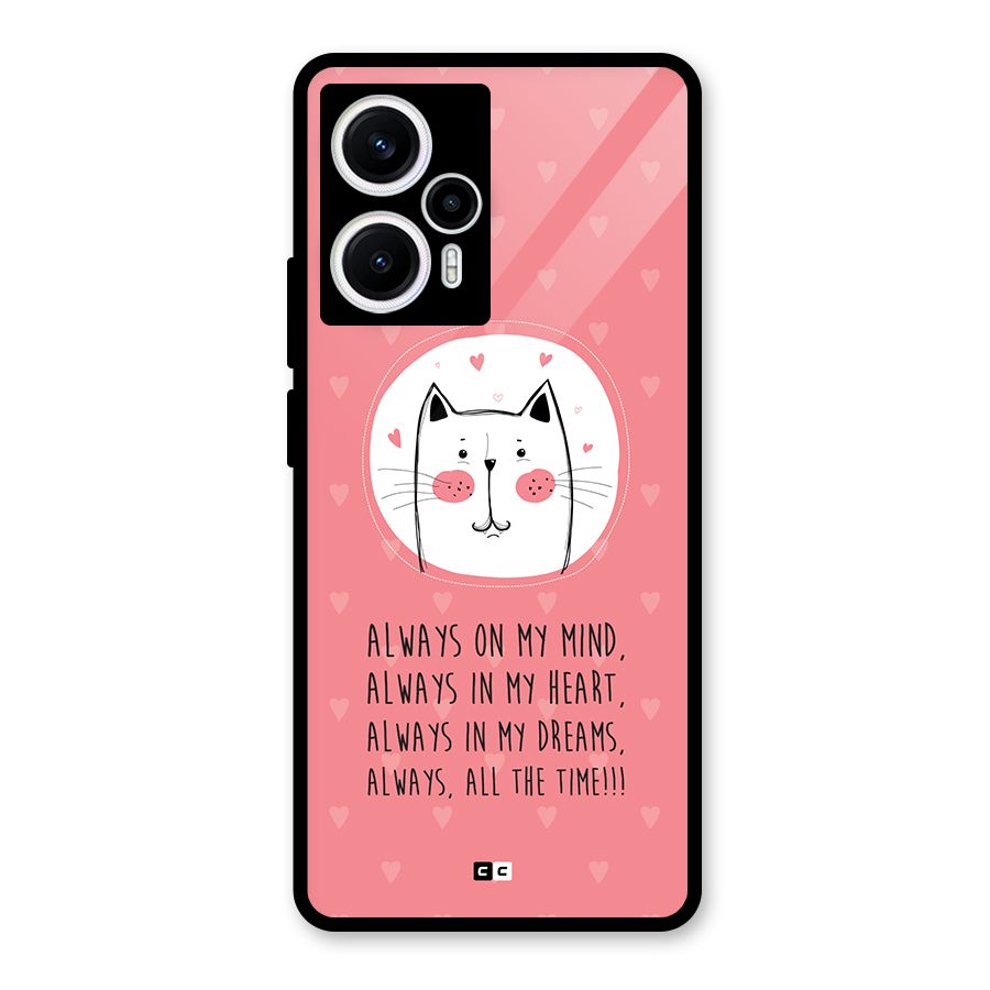 Always In Mind Glass Back Case for Poco F5