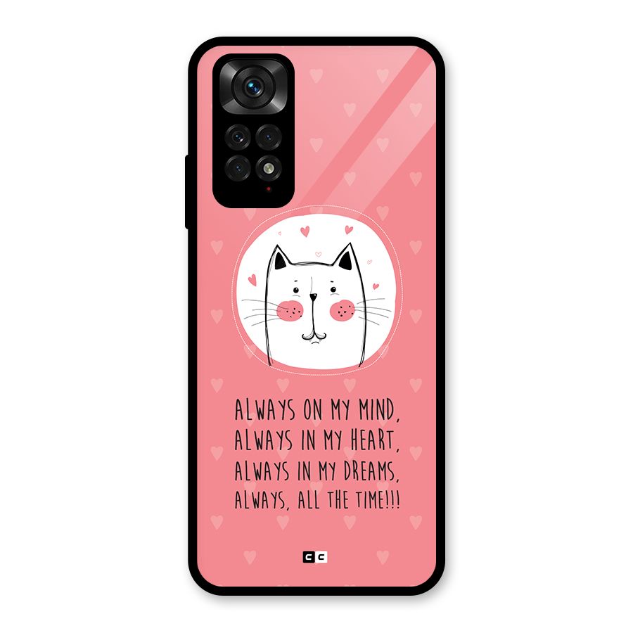 Always In Mind Glass Back Case for Redmi Note 11S