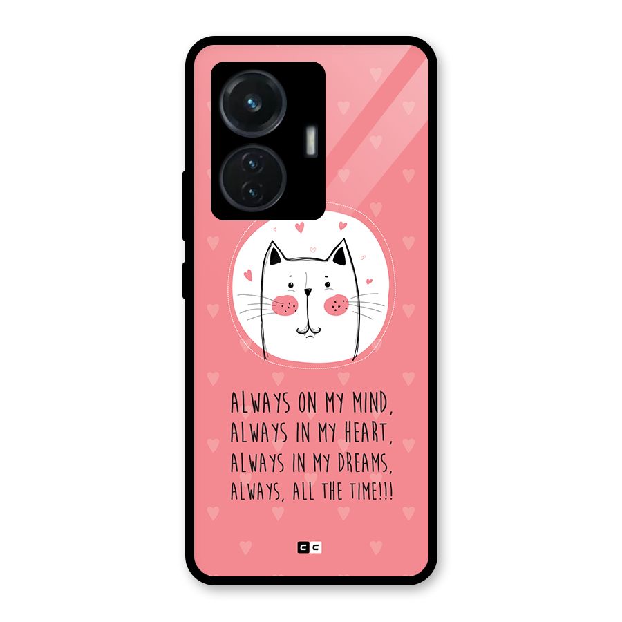 Always In Mind Glass Back Case for Vivo T1 44W