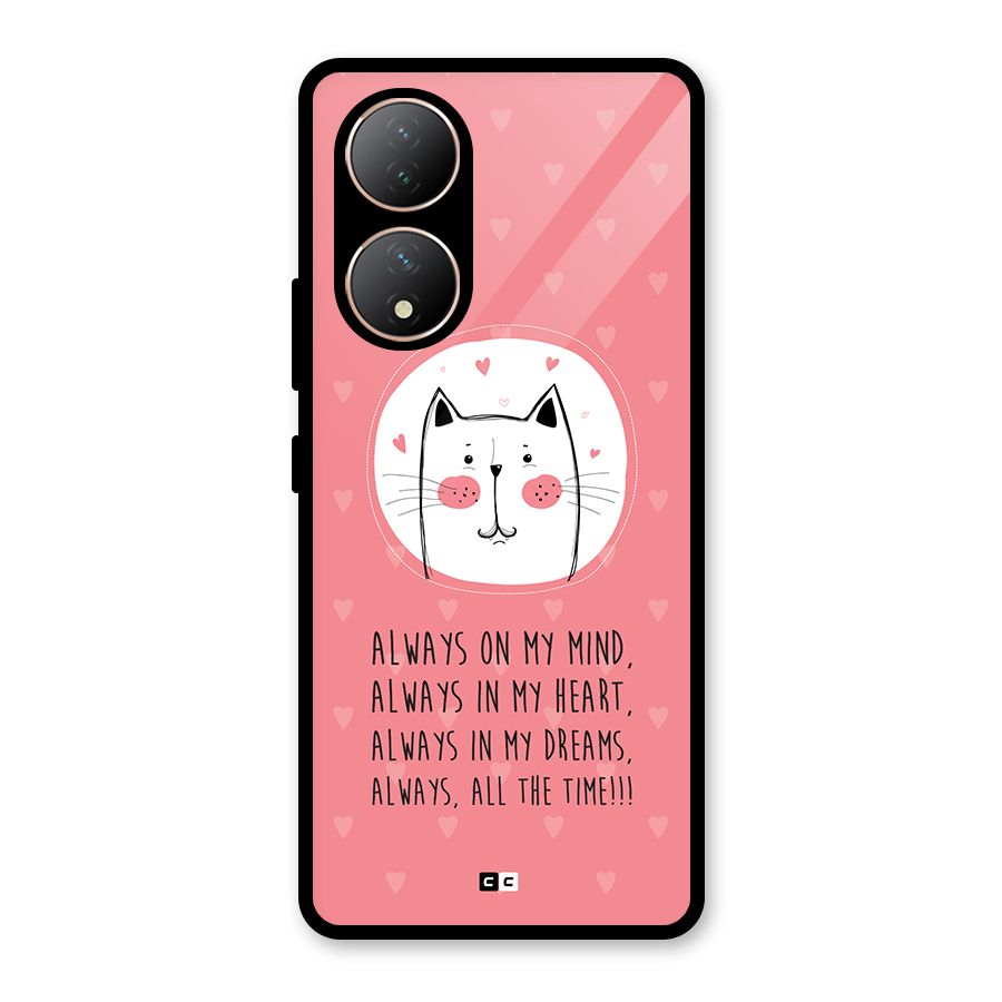 Always In Mind Glass Back Case for Vivo Y100A