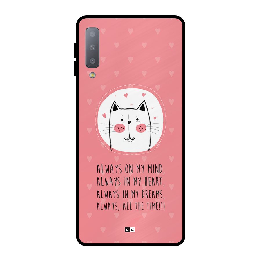 Always In Mind Metal Back Case for Galaxy A7 (2018)