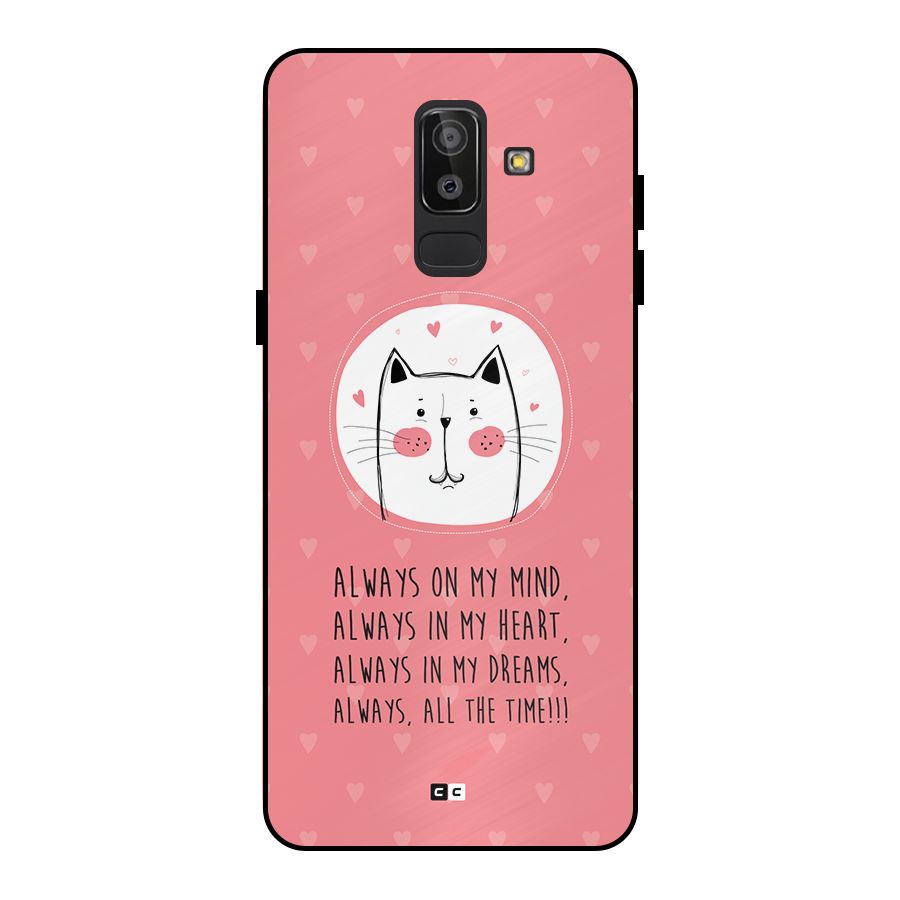 Always In Mind Metal Back Case for Galaxy J8