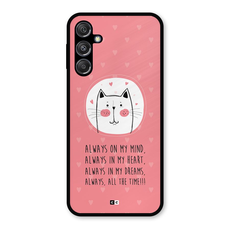 Always In Mind Metal Back Case for Galaxy M34 5G