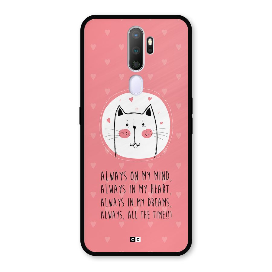 Always In Mind Metal Back Case for Oppo A9 (2020)