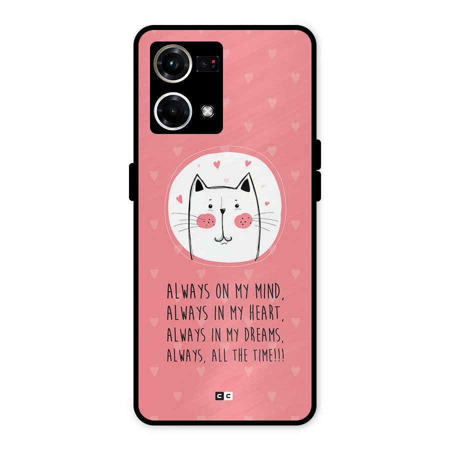 Always In Mind Metal Back Case for Oppo F21 Pro 4G