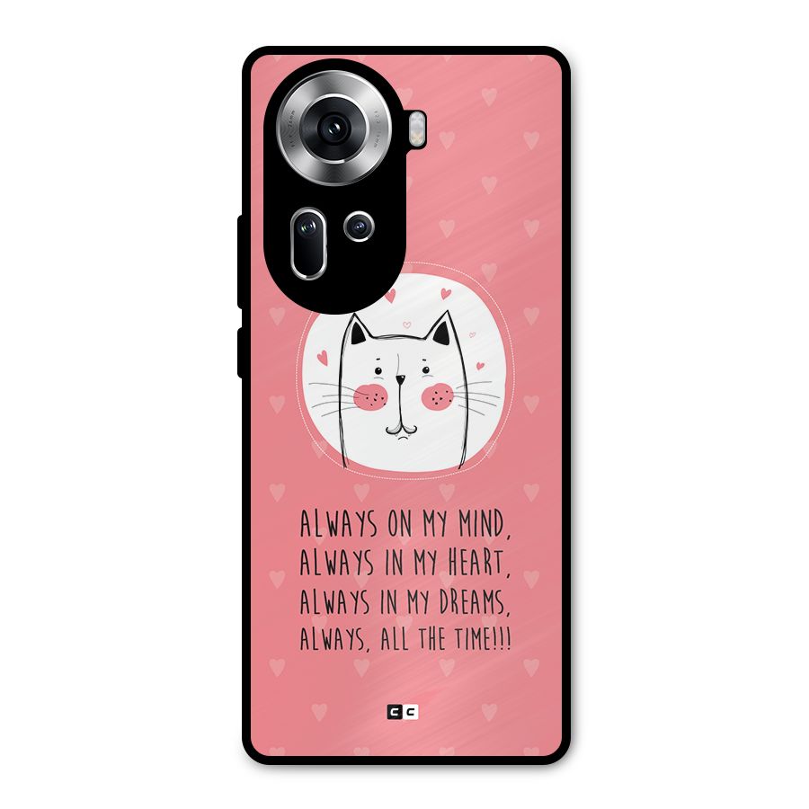 Always In Mind Metal Back Case for Oppo Reno11 5G