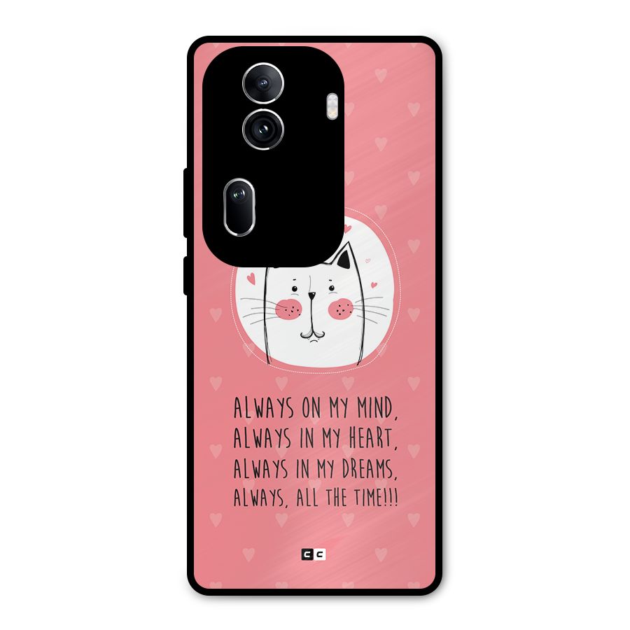 Always In Mind Metal Back Case for Oppo Reno11 Pro 5G