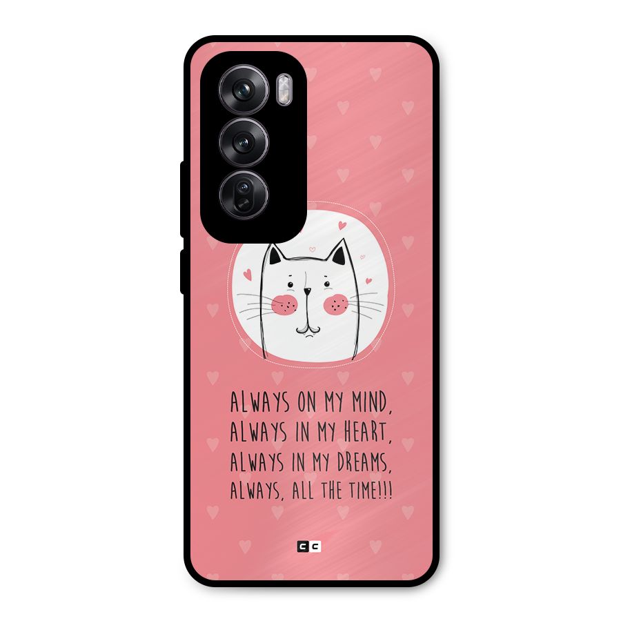 Always In Mind Metal Back Case for Oppo Reno12 Pro