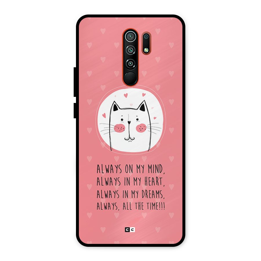 Always In Mind Metal Back Case for Redmi 9 Prime
