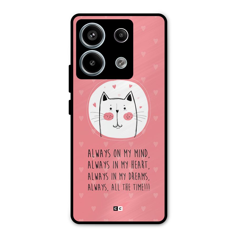 Always In Mind Metal Back Case for Redmi Note 13 Pro 5G