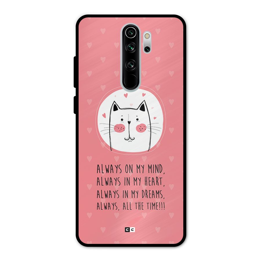 Always In Mind Metal Back Case for Redmi Note 8 Pro