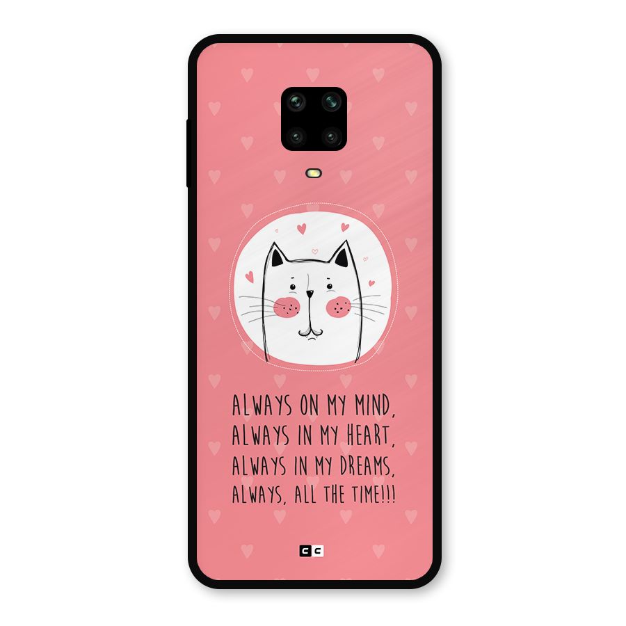 Always In Mind Metal Back Case for Redmi Note 9 Pro Max