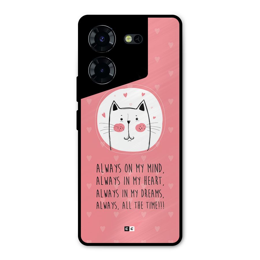 Always In Mind Metal Back Case for Tecno Pova 5 Pro 5G