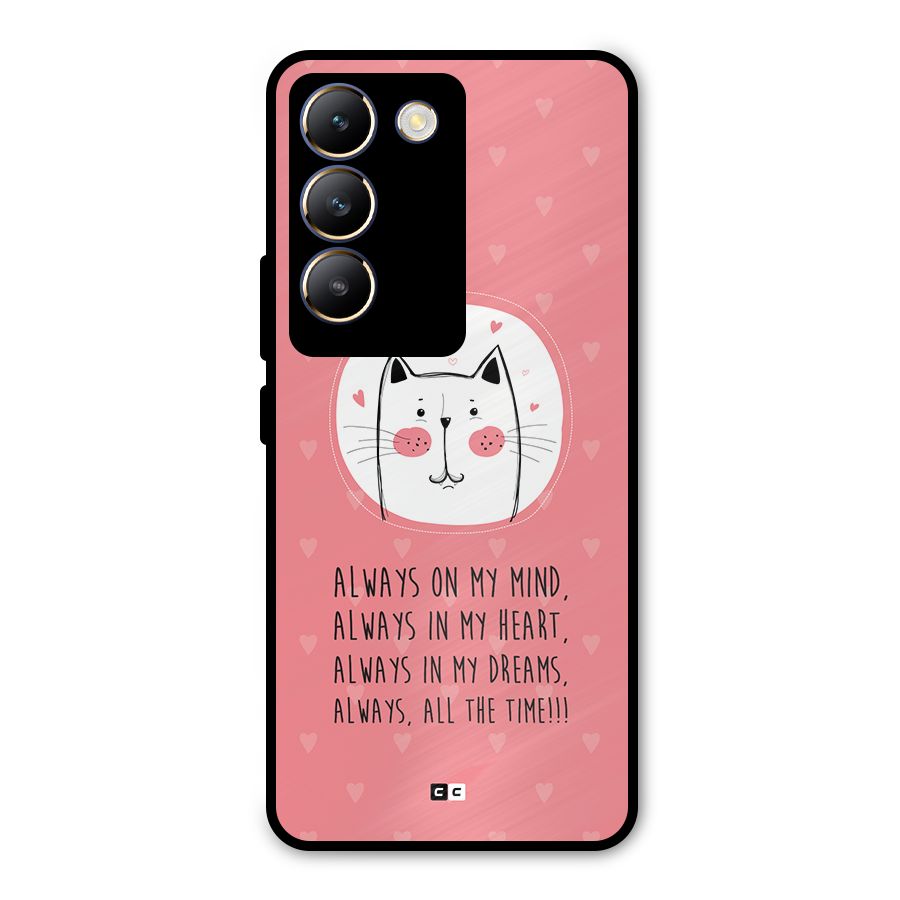 Always In Mind Metal Back Case for Vivo T3 5G