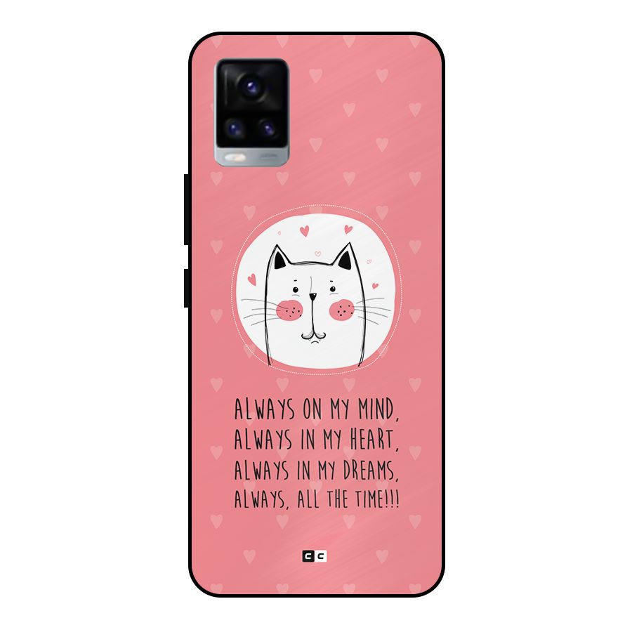 Always In Mind Metal Back Case for Vivo V20 2021
